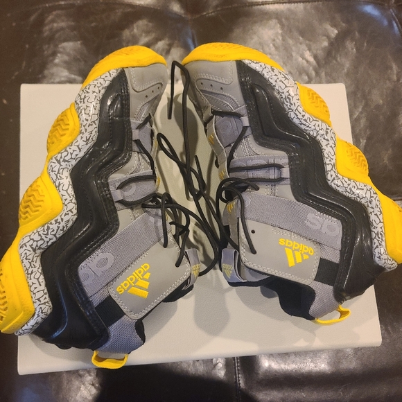 adidas Top Ten 2000 Shift Gray Sun size 8.5 - Picture 4 of 7